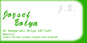 jozsef bolya business card